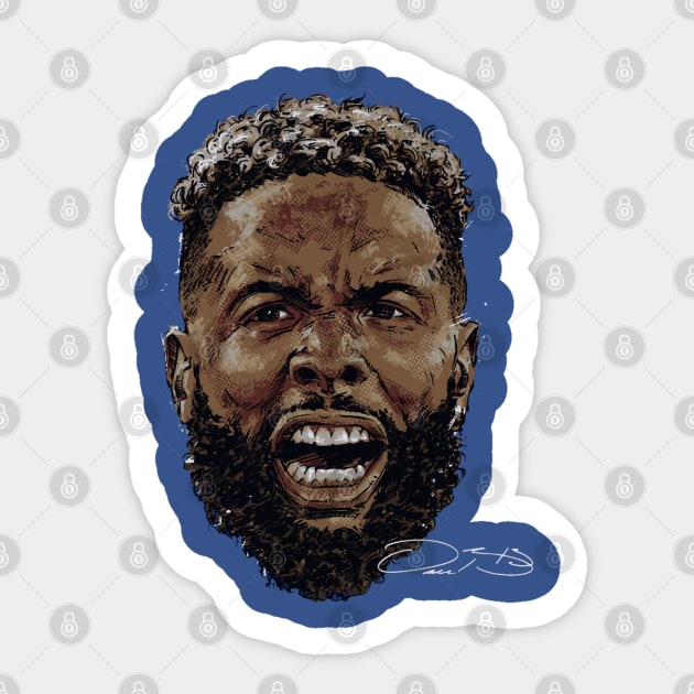 Odell Beckham Jr. Los Angeles R Scream Sticker by MASTER_SHAOLIN